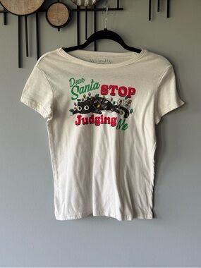Wound Up White Tee with Olive-Grey Logo